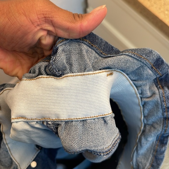 Forever21 paperboy Jean pants. 2x. Elastic waist all around - Picture 5 of 5